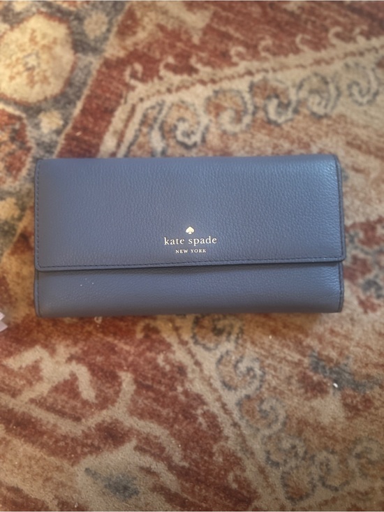 kate spade Handbags - kate spade navy pebbled leather continental wallet